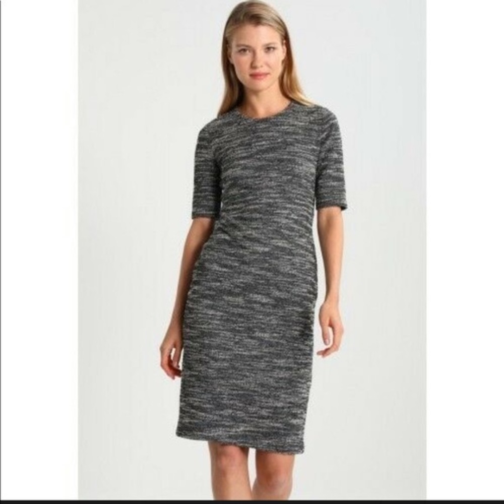 Banana Republic Black and White Textured Dress